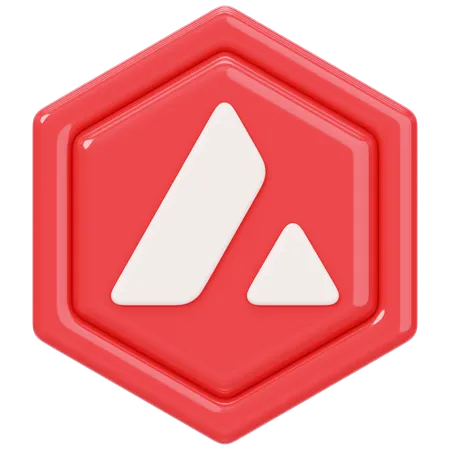 Avalanche (AVAX) Badge  3D Icon