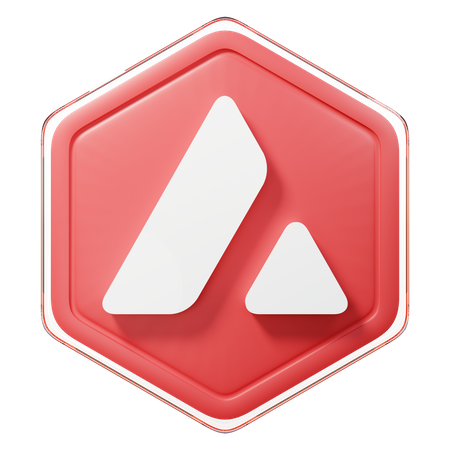 Avalanche (AVAX) Badge  3D Icon