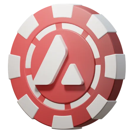 Avalanche (AVAX) Chip  3D Icon