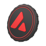 avax coin 3d logo