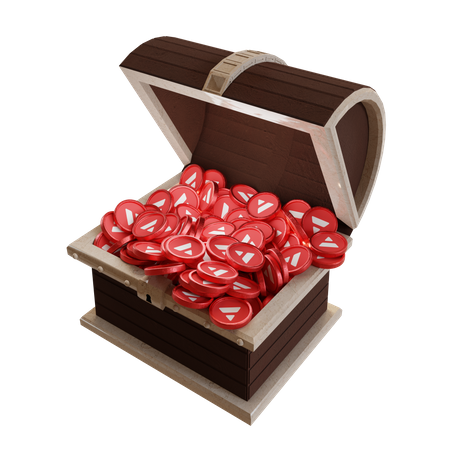 Avalanche (AVAX) Treasure Chest  3D Icon