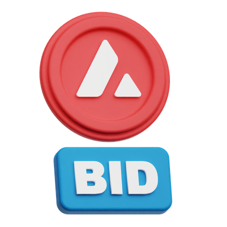 Avalanche Bid  3D Icon