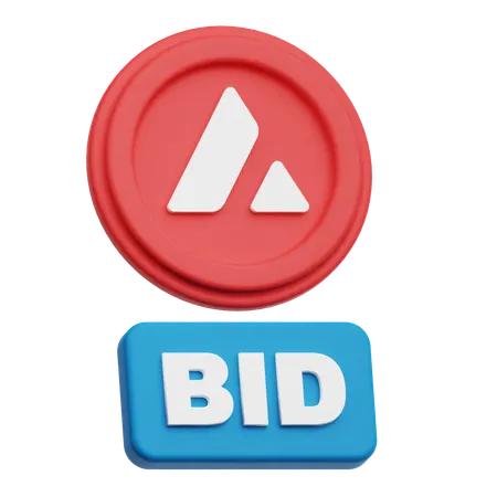 Avalanche Bid  3D Icon
