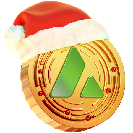 Avalanche Christmas Coin  3D Icon