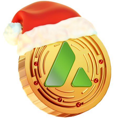 Avalanche Christmas Coin  3D Icon