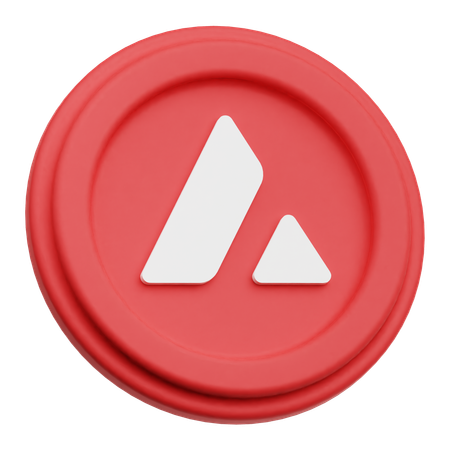 Avalanche Coin  3D Icon