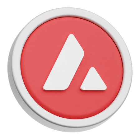 Avalanche coin  3D Icon