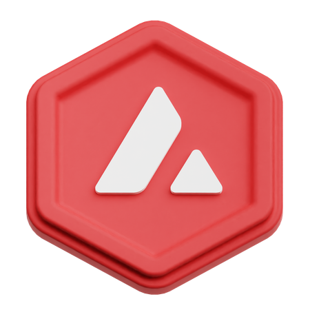 Avalanche coin  3D Icon