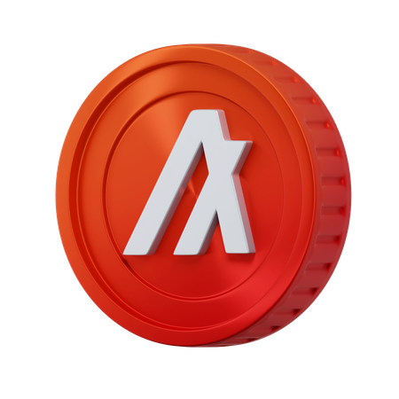 Avalanche Coin  3D Icon