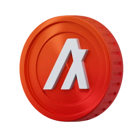 Avalanche Coin  3D Icon