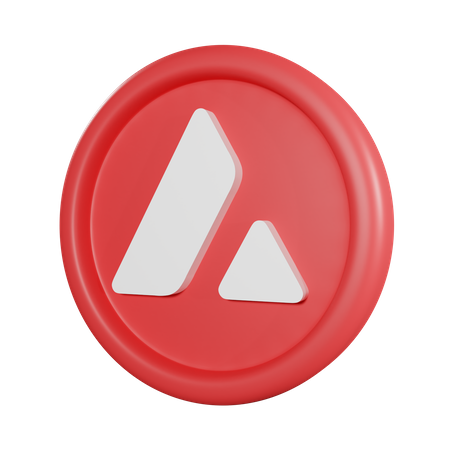 Avalanche Coin  3D Icon