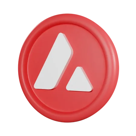 Avalanche Coin  3D Icon