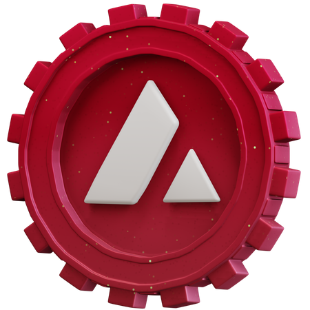 Avalanche Coin  3D Icon