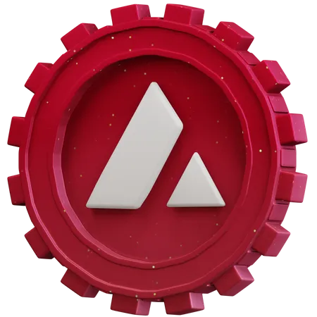 Avalanche Coin  3D Icon