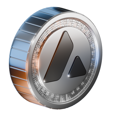 Avalanche Coin  3D Icon