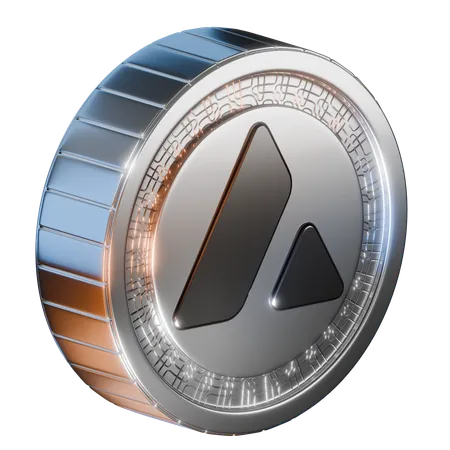 Avalanche Coin  3D Icon