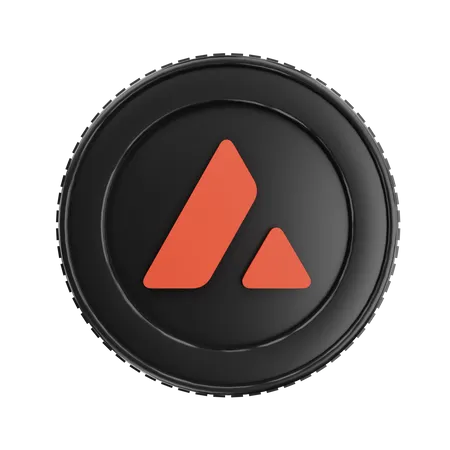 Avalanche Coin  3D Icon