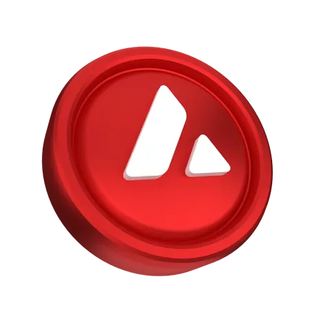 Avalanche coin  3D Icon