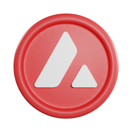 Avalanche Coin  3D Icon