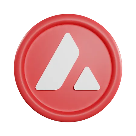 Avalanche Coin  3D Icon