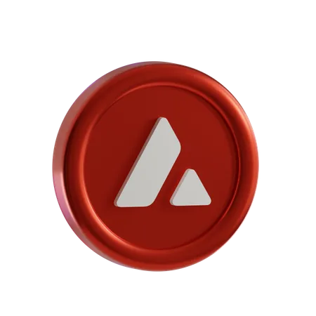 Avalanche Coin  3D Icon