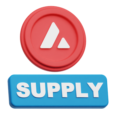 Avalanche coin supply  3D Icon