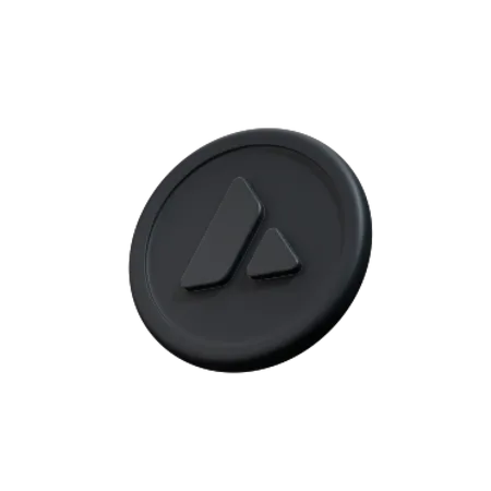 Avalanche crypto coin  3D Icon