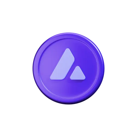 Avalanche crypto coin  3D Icon