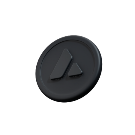 Avalanche crypto coin  3D Icon