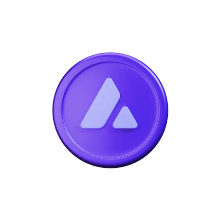 Coin Themed With Bright Purple 3D Icon