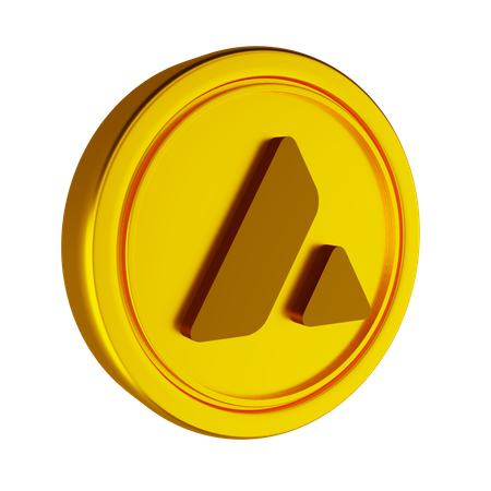 Avalanche Crypto Coin  3D Icon