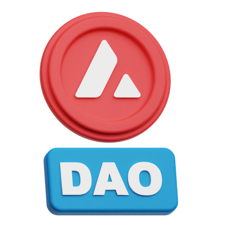 Avalanche Dao  3D Icon