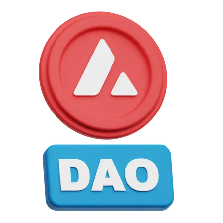Avalanche Dao  3D Icon