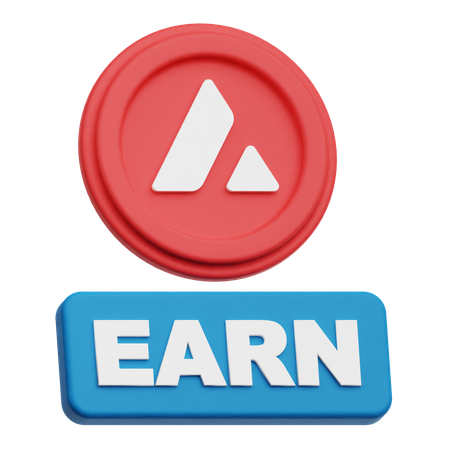 Avalanche Earn  3D Icon
