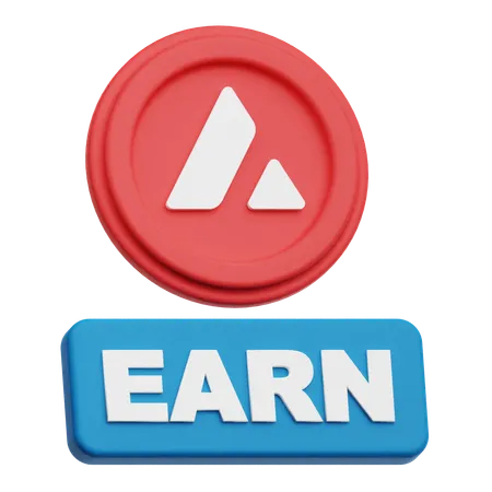Avalanche Earn  3D Icon