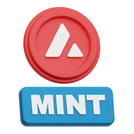 Avalanche Mint  3D Icon