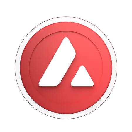 Avalanche Symbol  3D Illustration