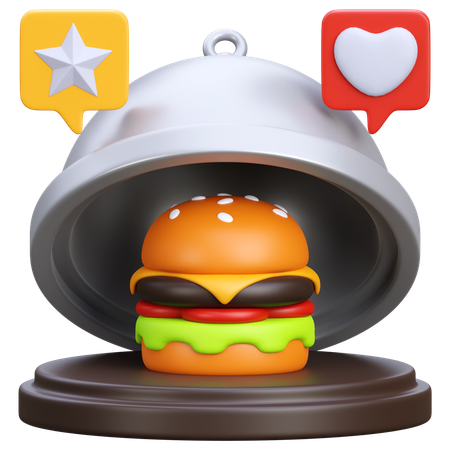 Revisão de comida  3D Icon