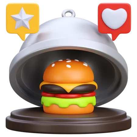 Revisão de comida  3D Icon