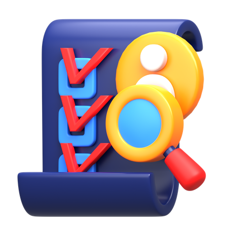 Avaliação de impacto  3D Icon