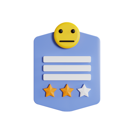Avaliação do cliente  3D Icon