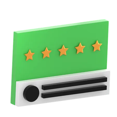 Feedback de classificação  3D Icon