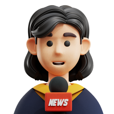 Avatar de apresentadora feminina  3D Icon