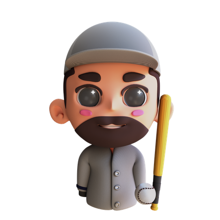 Avatar Baseball Player  3D Icon