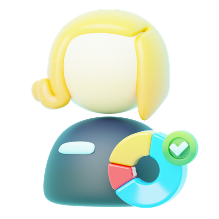 Analyse fiable de l'avatar blonde  3D Icon