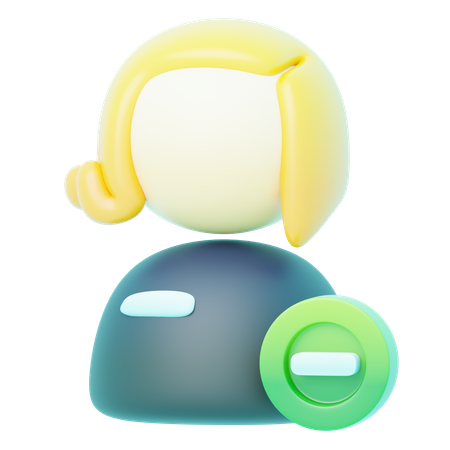 Avatar Blonde Min  3D Icon