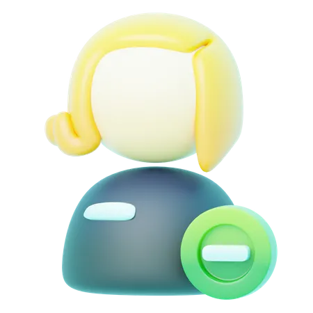 Avatar Blonde Min  3D Icon