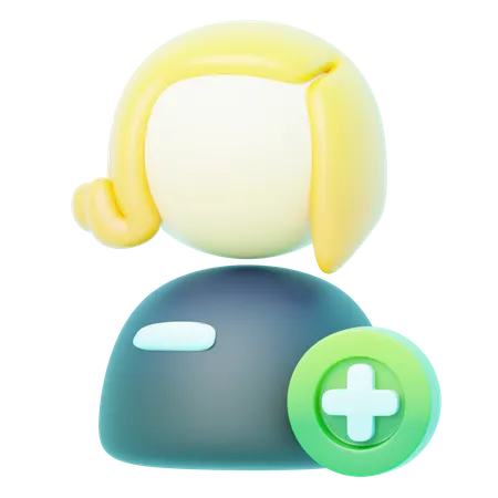 Avatar Blonde Plus  3D Icon