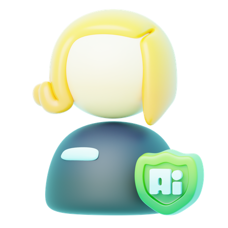 Avatar Blonde Save Ai  3D Icon