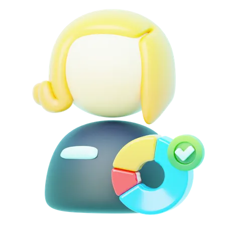 Avatar Blonde Trusted Analys  3D Icon